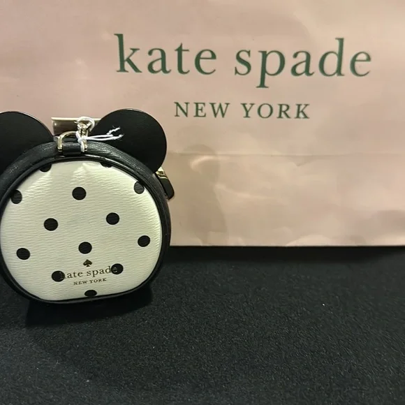 Kate Spade Minnie Mouse Mini Coin Charm - Picture 2 of 4